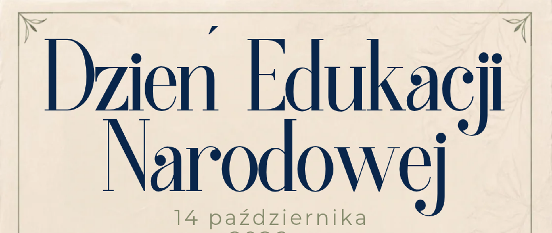 Życzenia z okazji Dnia Edukacji Narodowej