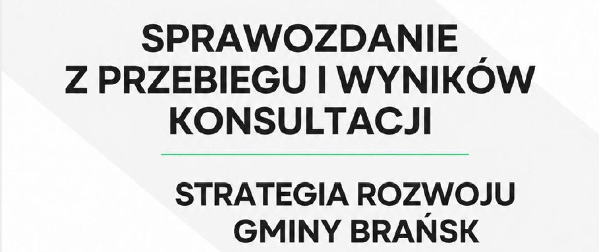 Sprawozdanie z przebiegu i wyników konsultacji Strategia Rozwoju Gminy Brańsk na lata 2026-2035