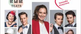 Plakat wydarzenia - kolaż zdjęć wstępujących aktorów, u dołu data wydarzenia. 