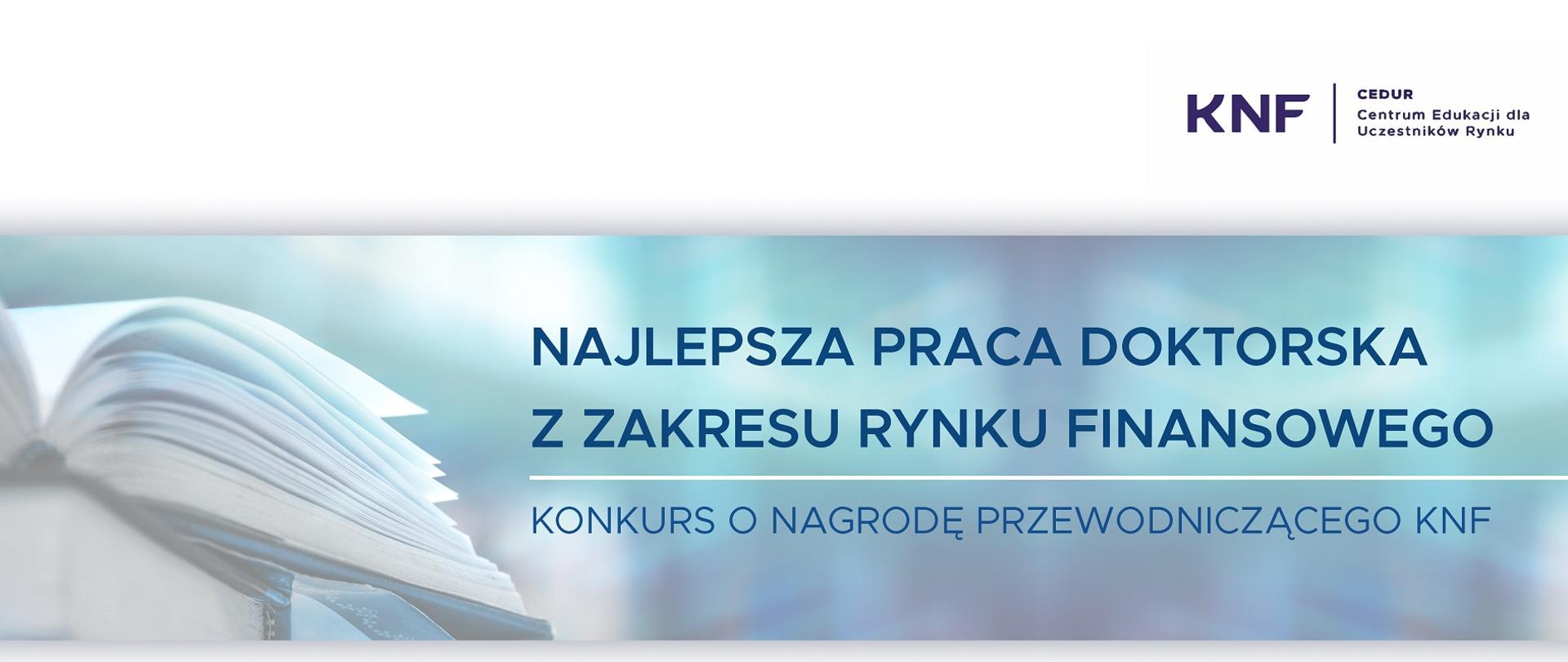 Plakat konkursu o Nagrodę Przewodniczącego KNF