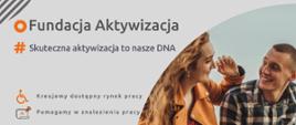 plakat informacyjny dotyczący działań fundacji wspierającej osoby z niepełnosprawnością 