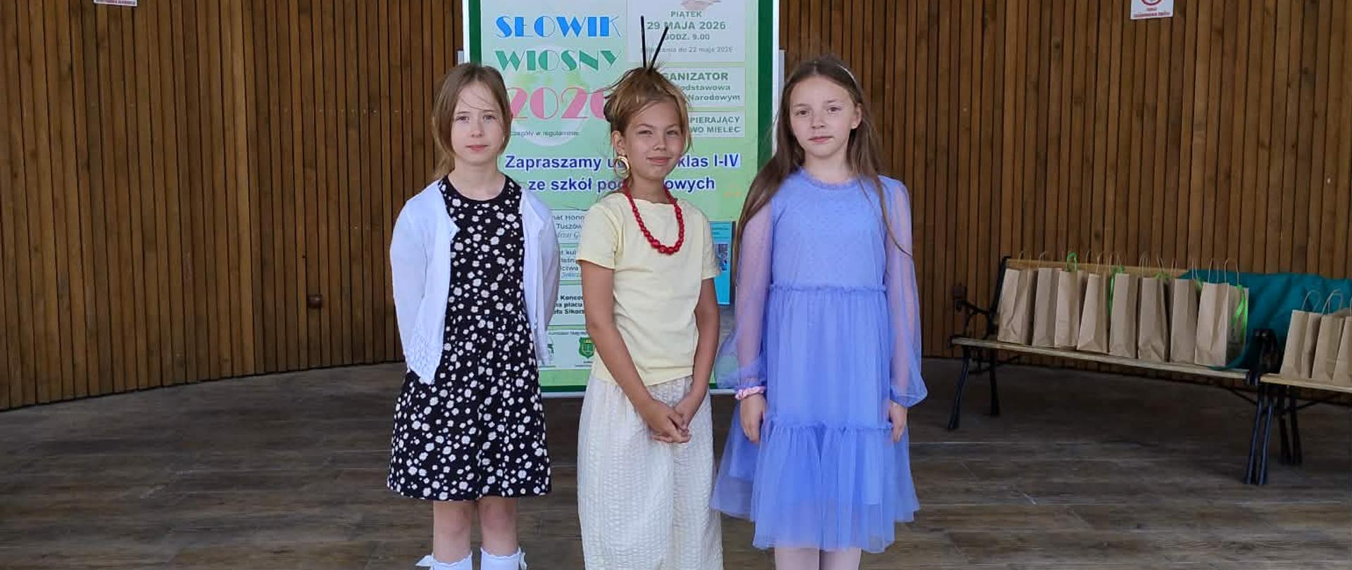 Reprezentantki naszej szkoły w rejonowym konkursie Słowik Wiosny 2026