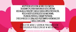 życzenia na tle balonów