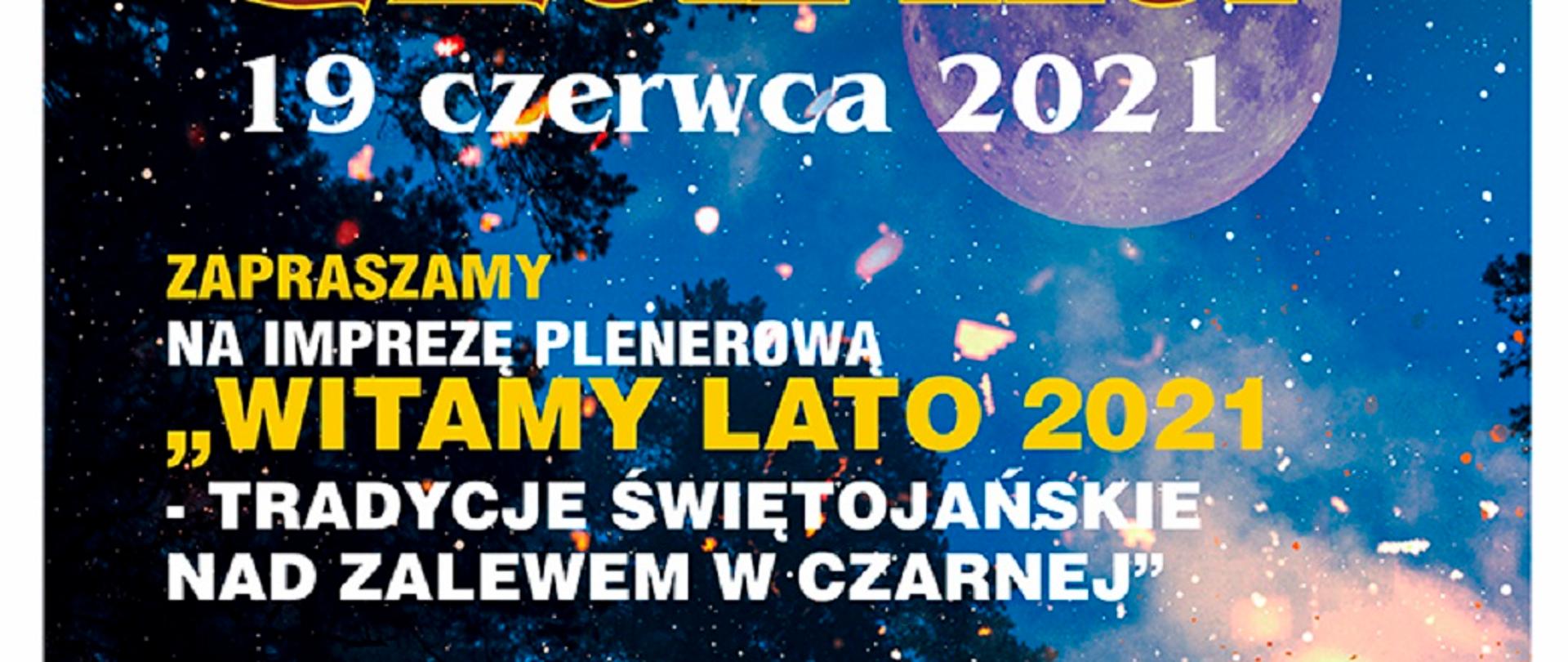 Plakat "Witamy lato 2021"