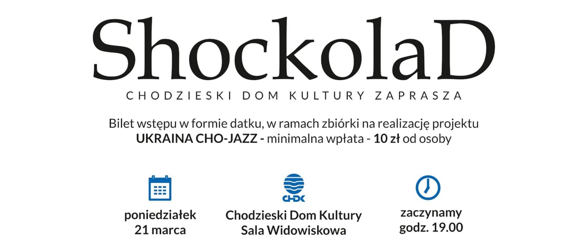 Plakat - koncert zespołu ShockolaD z Ukrainy 