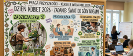 Obchody Dnia Kobiet w Woli Mieleckiej – prace uczniów i uczennic klasy 8