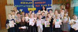 Szkolny Konkurs Recytatorski dla klas 0-III w Szkole Podstawowej im. Jana Pawła II w Żarnowie