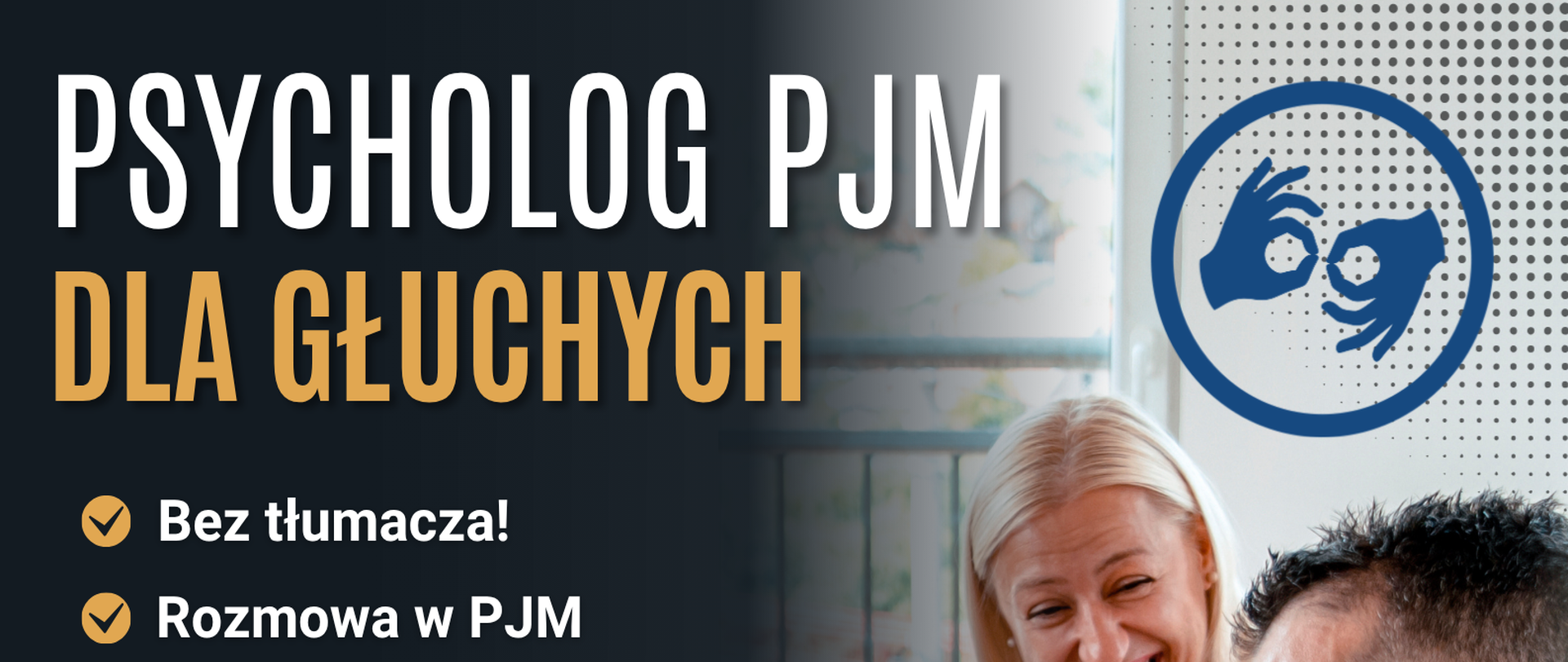 plakat informacyjny dot. pomocy osobom głuchym