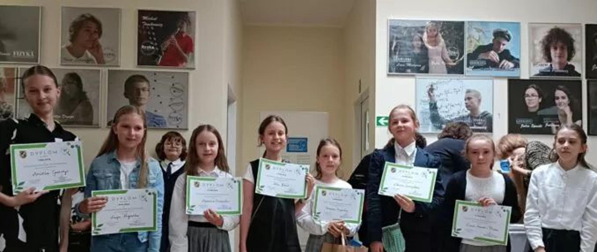 Sukcesy naszych uczniów w I Powiatowym Konkursie Języka Polskiego
