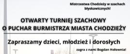 Plakat informacyjny - otwarty turniej szachowy w MBP 