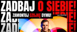 grafika dot. ogólnopolskiej akcji informacyjnej Państwowej Straży Pożarnej promującej bezpieczeństwo pożarowe w budynkach mieszkalnych