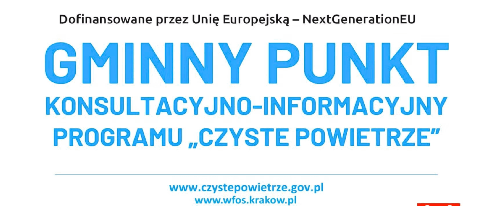 gminny punkt konsultacyjno- informacyjny programu Czyste Powietrze