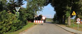 Prace na drodze od Wyrozęby-Podawce do Ostrówka 