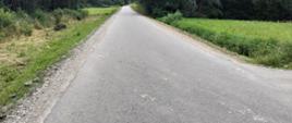 Utwardzone pobocza przy drodze Lubenia - Przylasek