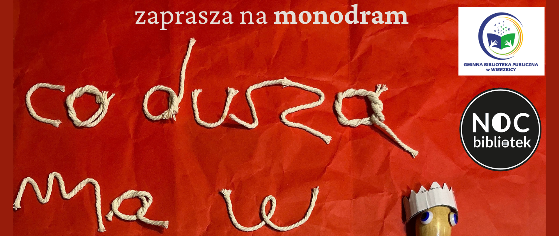 plakat informacyjny dot. zaproszenia na wydarzenia kulturalne