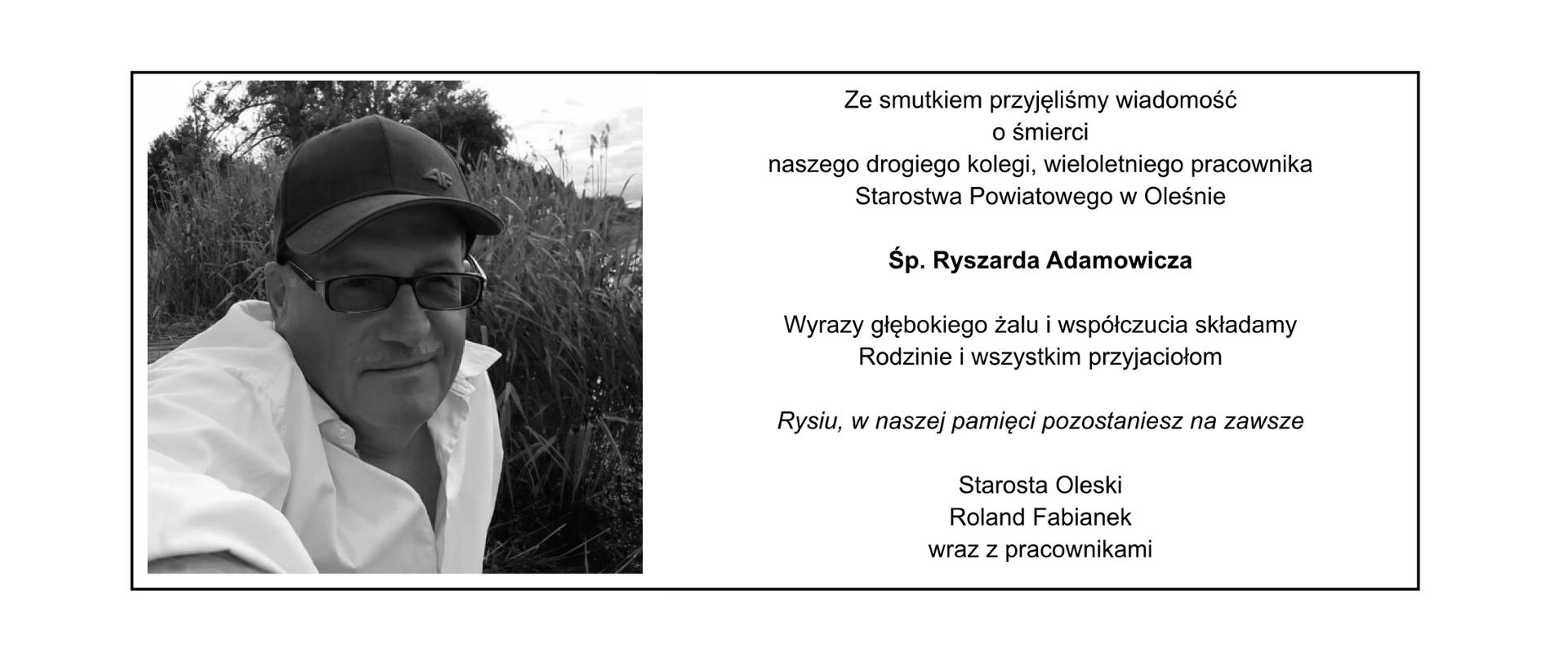 Zmarł Ryszard Adamowicz