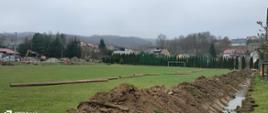 Stadion sportowy w Lubeni w trakcie realizacji zadania