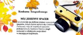 Regulamin konkursu fotograficznego "Mój jesienny spacer"