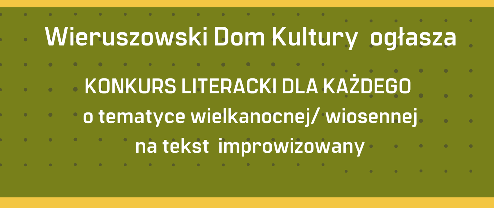  konkurs literacki- plakat