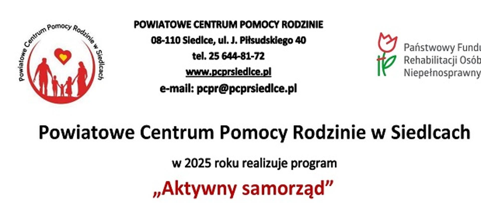Informacja o formach wsparcia w ramach Programu „Aktywny samorząd”. Informacja w wersji dostępnej dla programów czytających tekst w załączniku do informacji