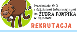 Na plakacie informacje o rekrutacji, zawarte w artykule. Treści otaczają grafiki wesołych dzieci