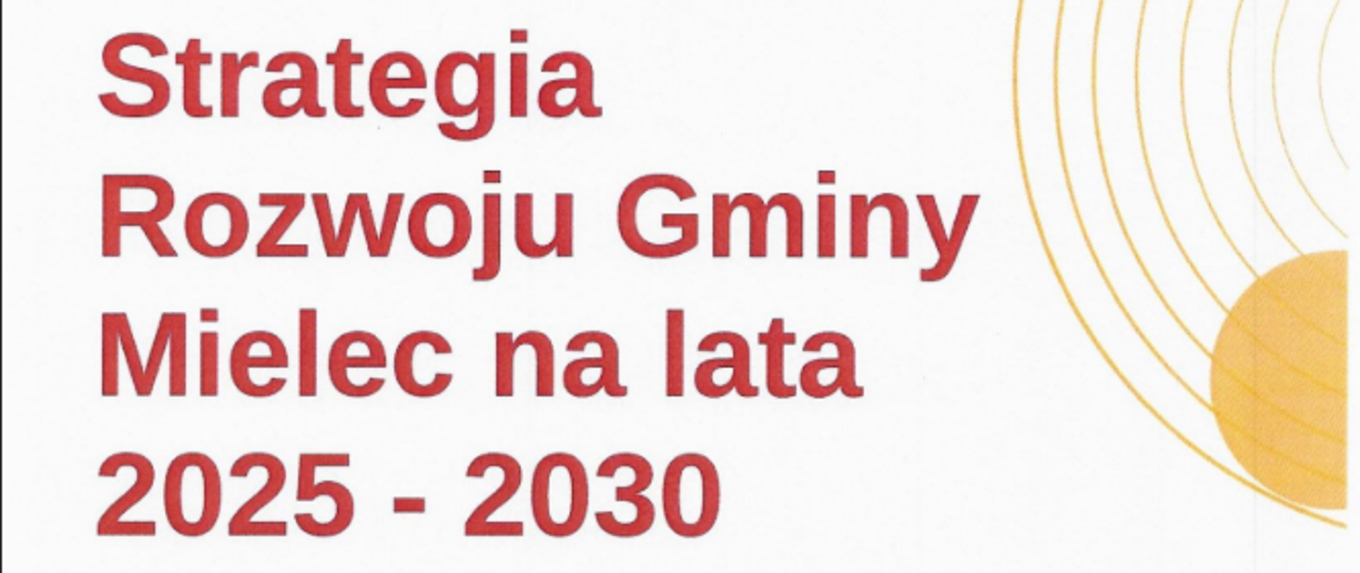 Strategia Rozwoju Gminy Mielec na lata 2025-2030 plakat