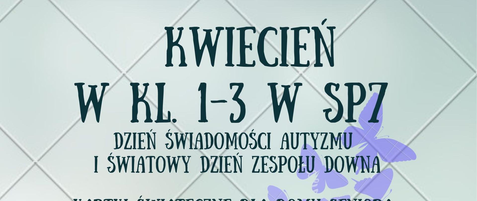 KALENDARZ WYDARZEŃ KL. 1-3 KWIECIEŃ