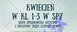 KALENDARZ WYDARZEŃ KL. 1-3 KWIECIEŃ