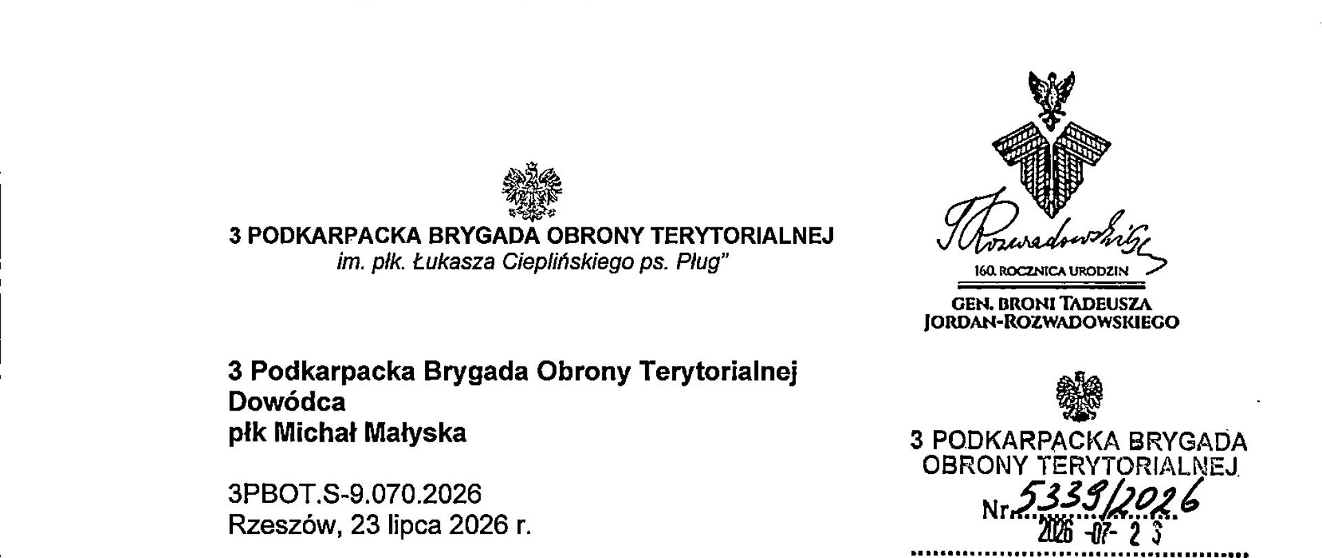 3 podkarpacka Brygada Obrony Terytorialnej - współpraca z organizacjami pozarządowymi