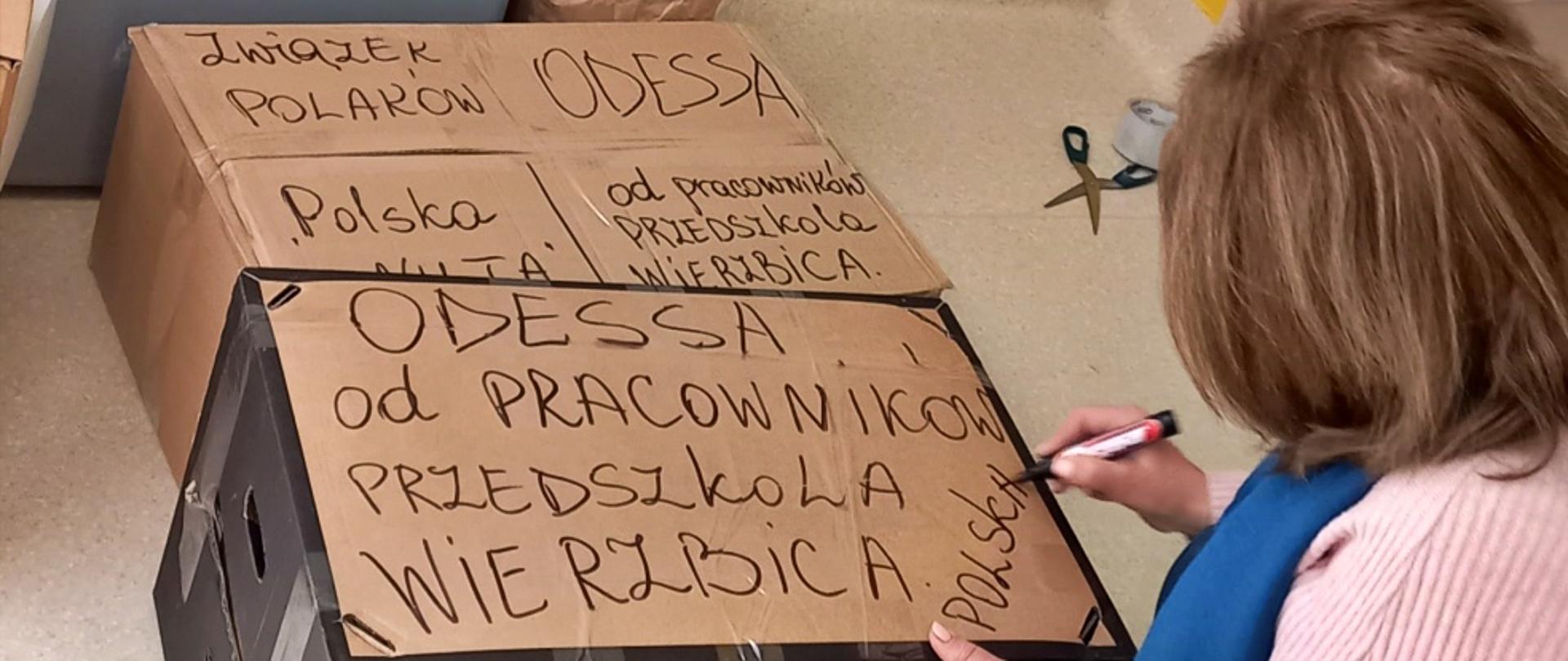 Akcja pomocy rodakom na Ukrainie zorganizowana przez Gminne Przedszkole w Wierzbicy
