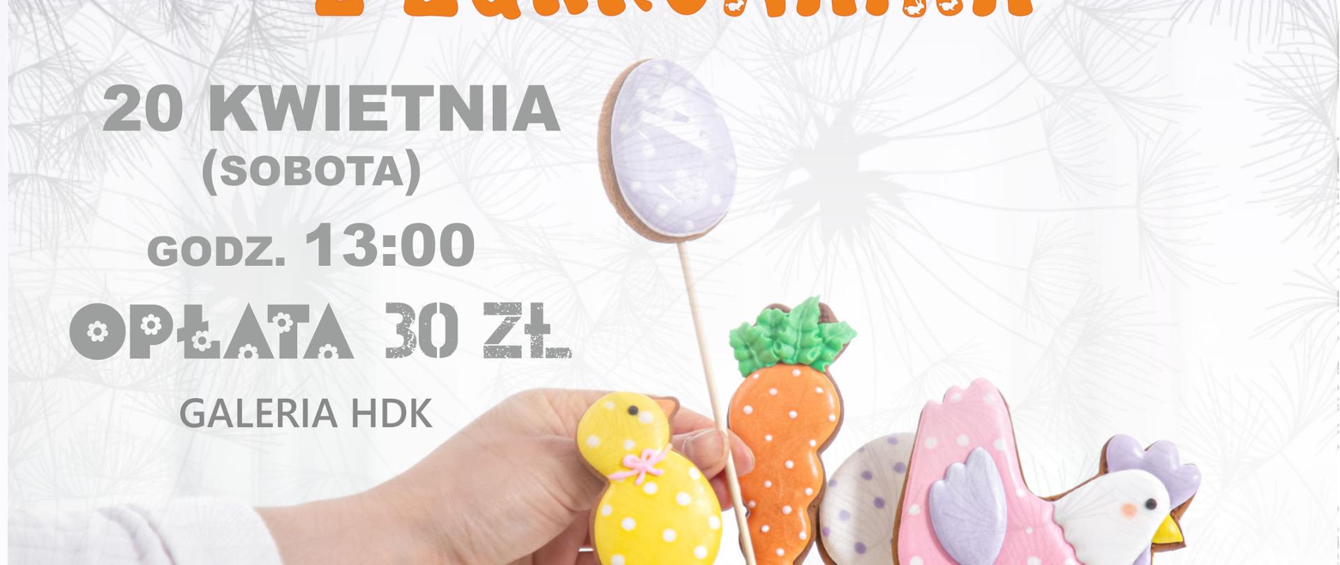 Na szarym tle zdjęcie babeczki, w którą wbite są cukrowe ozdoby na patyku, u góry zdjęcia napisy informacyjne, zawarte w artykule