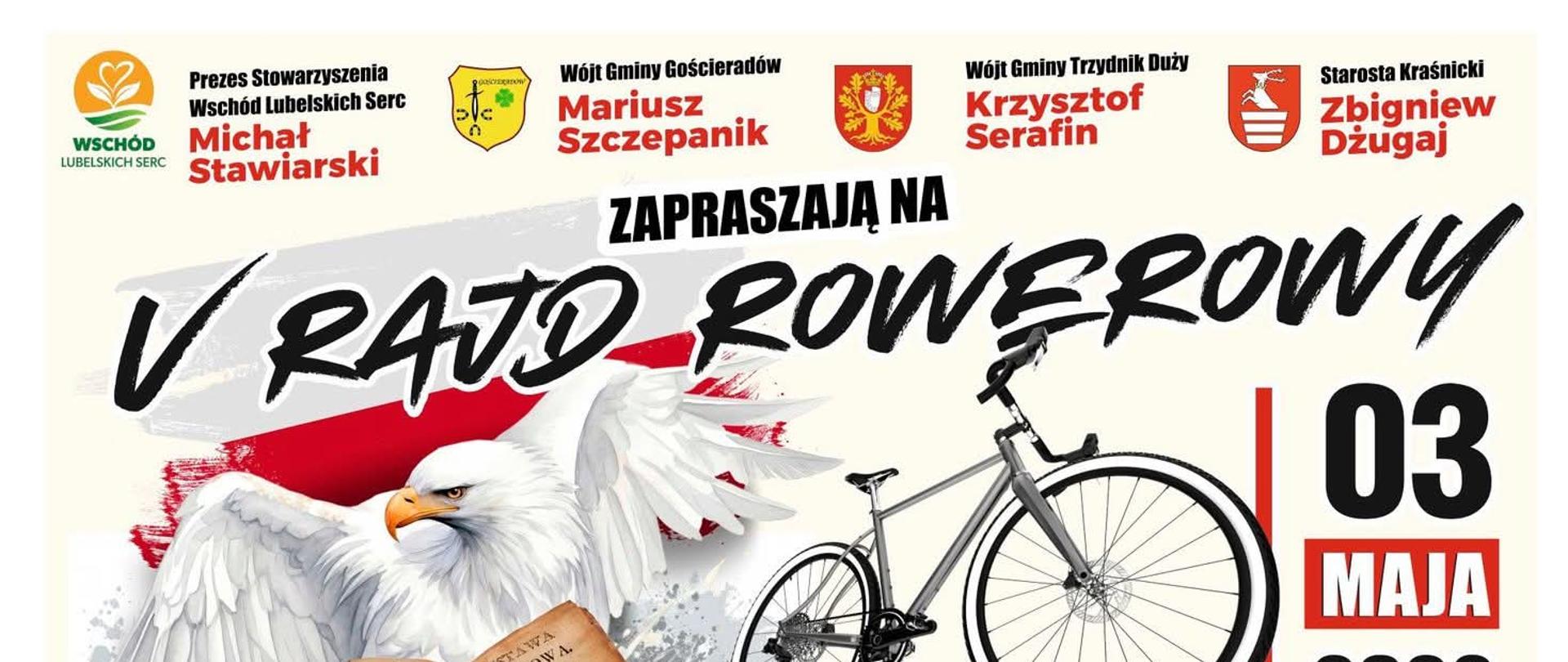 Zaproszenie na V Rajd Rowerowy „Z Konstytucją na Rowerze" – 3 maja 2026 r.