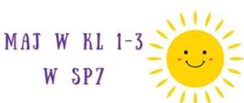 KALENDARZ WYDARZEŃ KL.1-3 MAJ