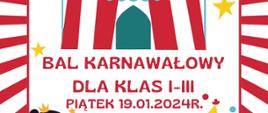 BAL KARNAWAŁOWY DLA KLAS I- III