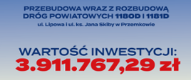 Grafika dotycząca zadania "Przebudowa wraz z rozbudową dróg powiatowych w Przemkowie"