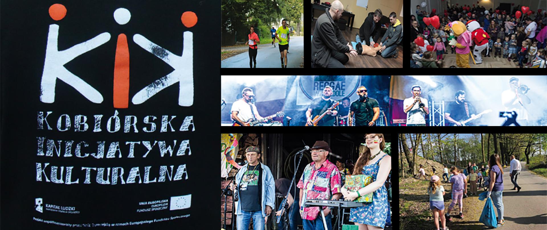 Różne zdjęcia przedstawiające inicjatywy KIK