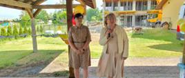 Dyrektor PCPR Jolanta Prusinowska i Wicestarosta Justyna Jarmocik otwierają Piknik