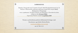 zaproszenie