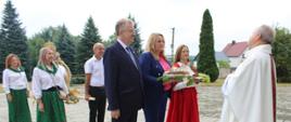 Święto plonów w parafii Miedzierza w udziałem Starosty
