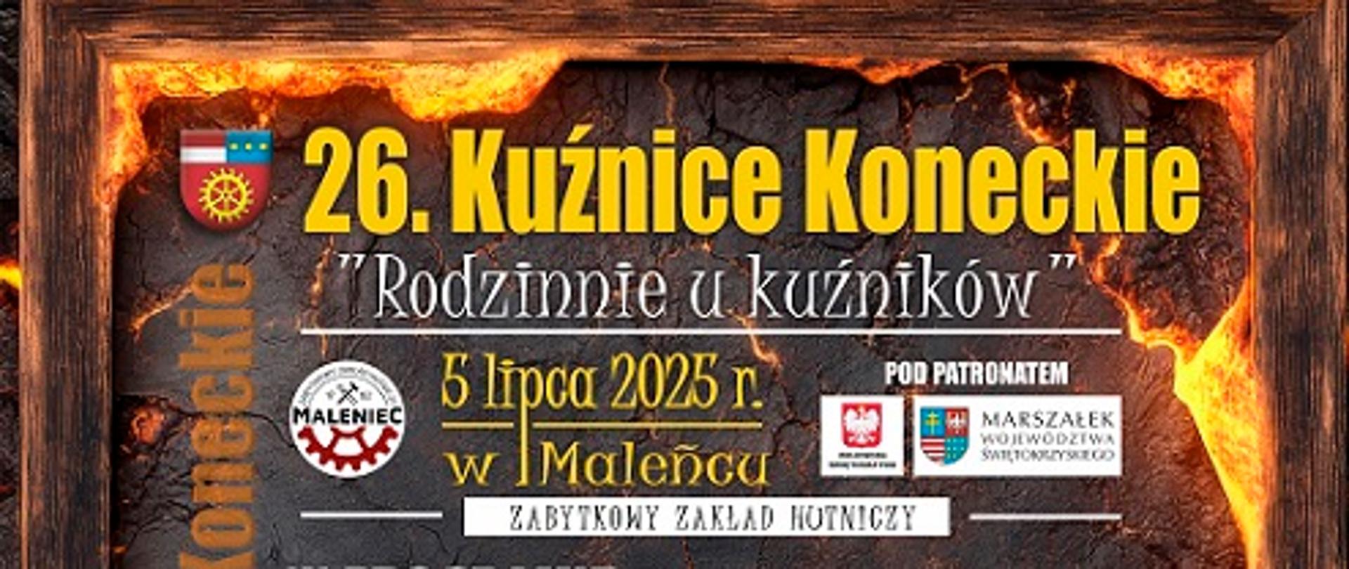 Zapraszamy na XXVI Kuźnice Koneckie – 5 lipca 2025