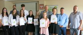Uczniowie wyróżnienie stypendium Starosty Łosickiego 