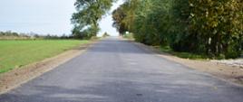 Zdjęcie przedstawia zrealizowaną inwestycję drogową