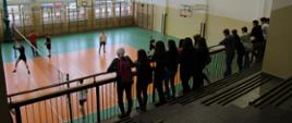 Podgląd sali gimnastycznej z trybun