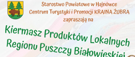 Kiermasz Produktów Lokalnych - plakat promujący imprezę