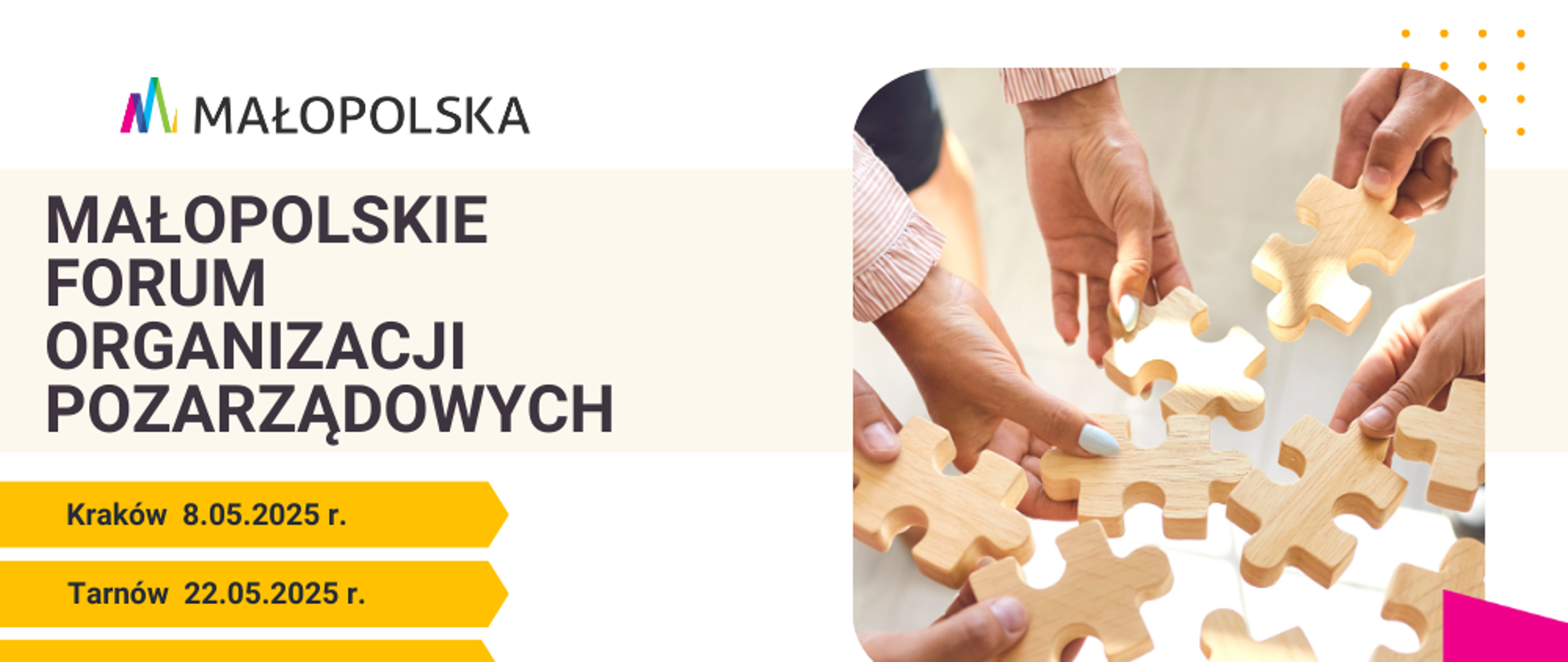 Harmonogram Małopolskiego Forum Organizacji Pozarządowych