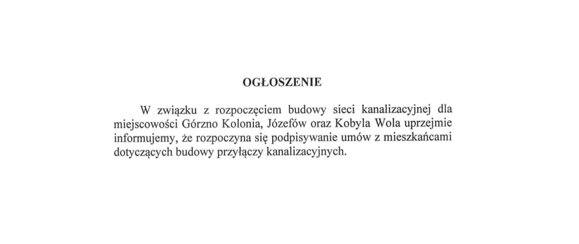 Ogłoszenie
