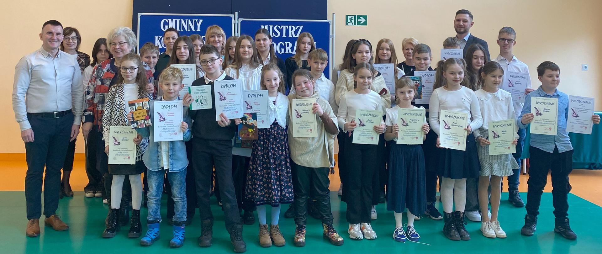 GMINNY KONKURS ORTOGRAFICZNY O TYTUŁ „MISTRZA ORTOGRAFII 2024R.”