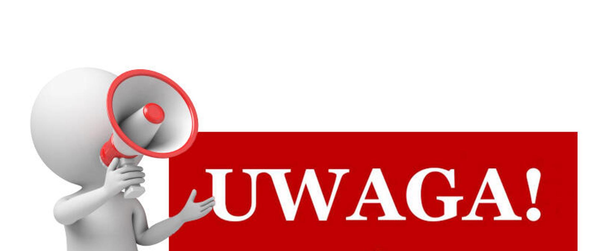 uwaga komunikat