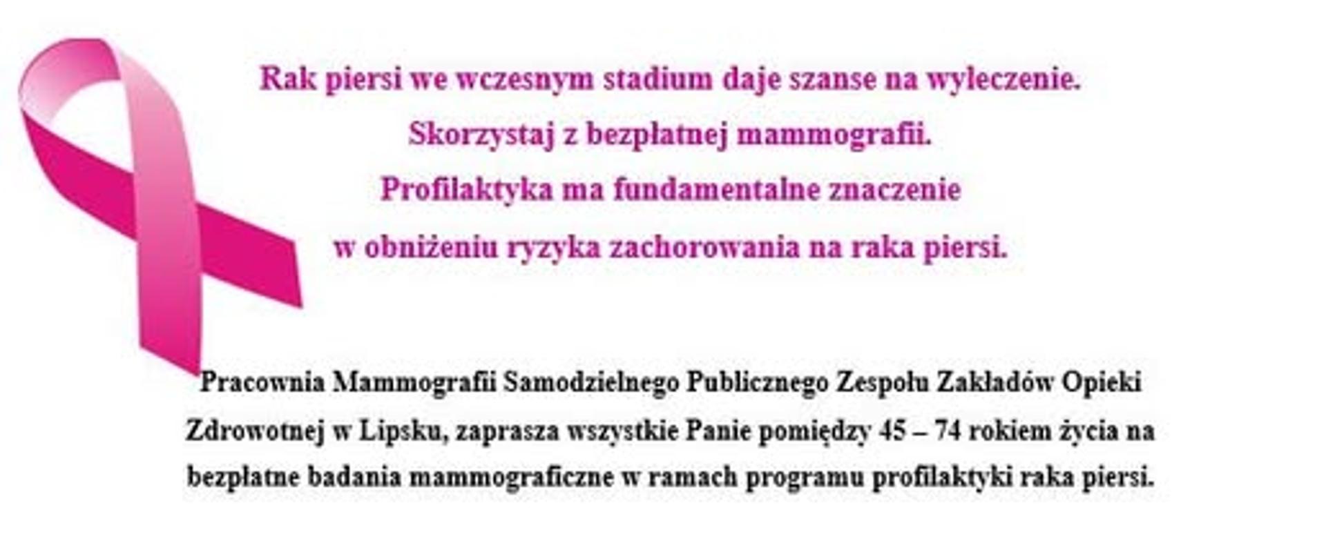 Bezpłatna mammografia w Lipsku SPZZOZ