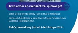 Trwa nabór na rachmistrza spisowego 2021 - baner promocyjny